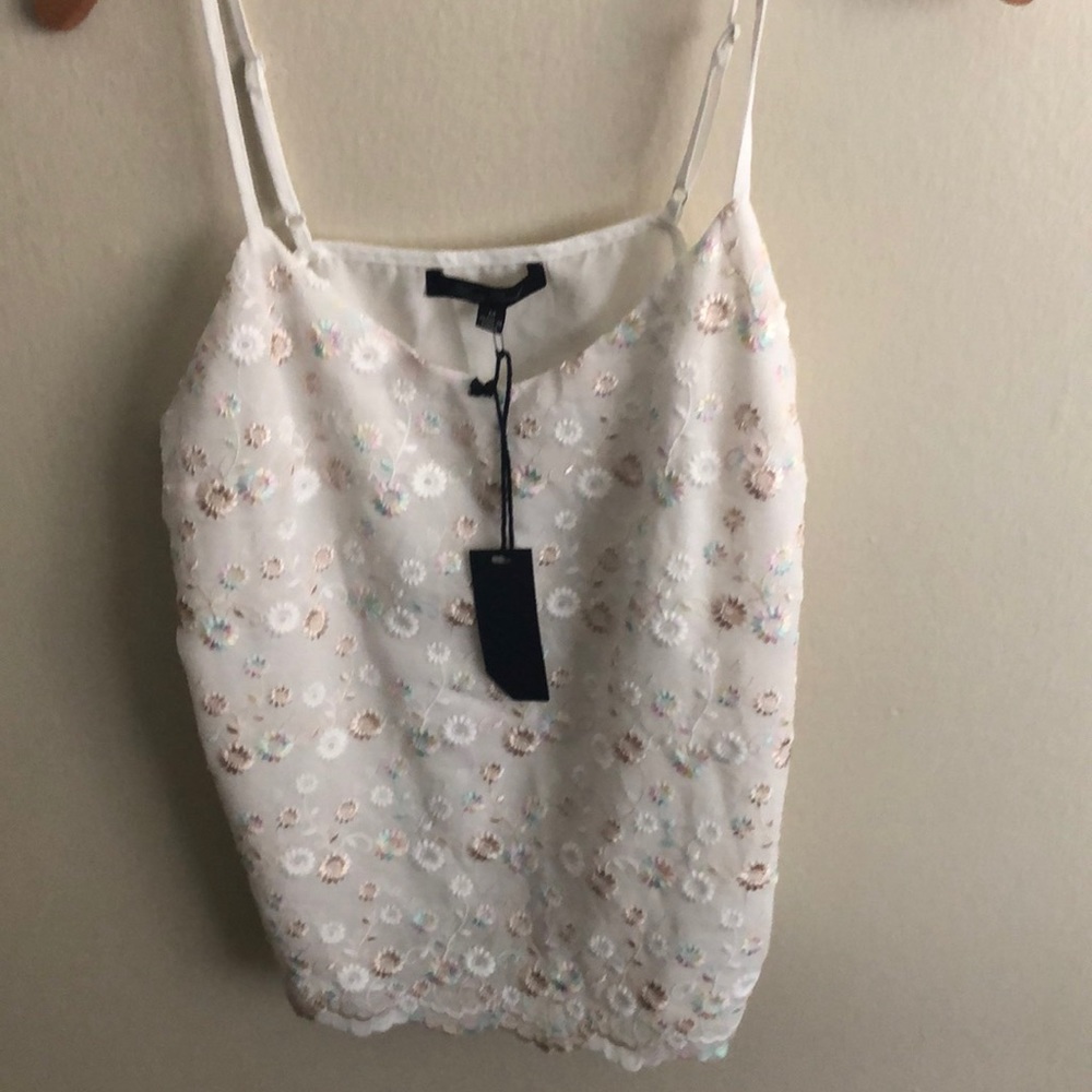 NWT white embellished blouse